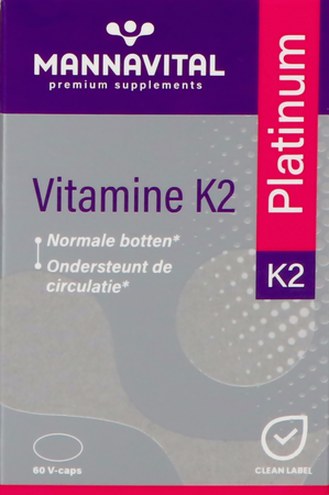 Mannavital Vitamine K2 Platinum V-caps 60 4