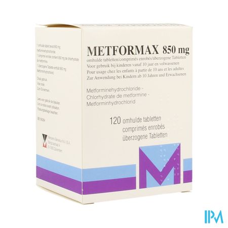 Metformax 850 Tabl 120 X 850mg