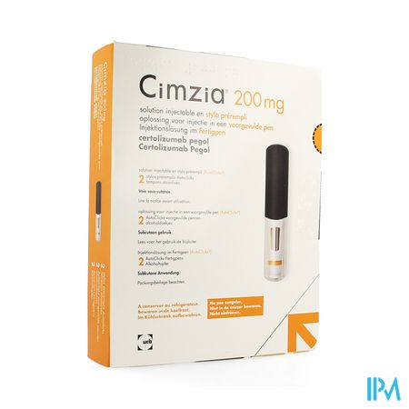 Cimzia 200mg opl. inj. voorgev. pen 2