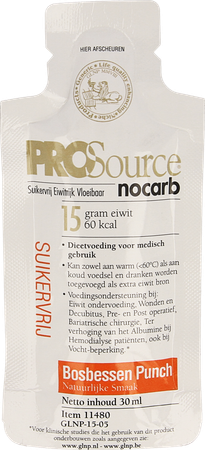 Prosource Nocarb Myrtille 15g Protein Sach 1x30ml 1