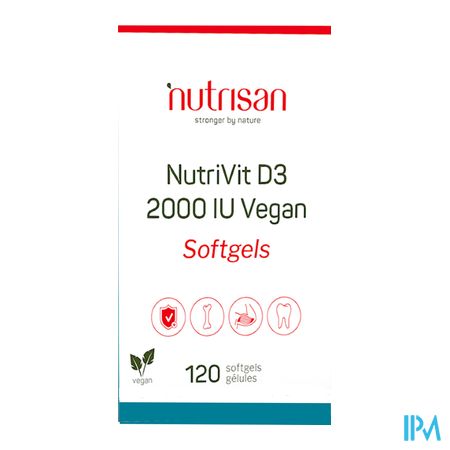 Nutrivit D3 2000 Iu Vegan Caps 120 Nutrisan 1