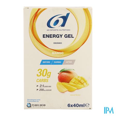 6d Sixd Energy Gel Mango 6x40ml 4
