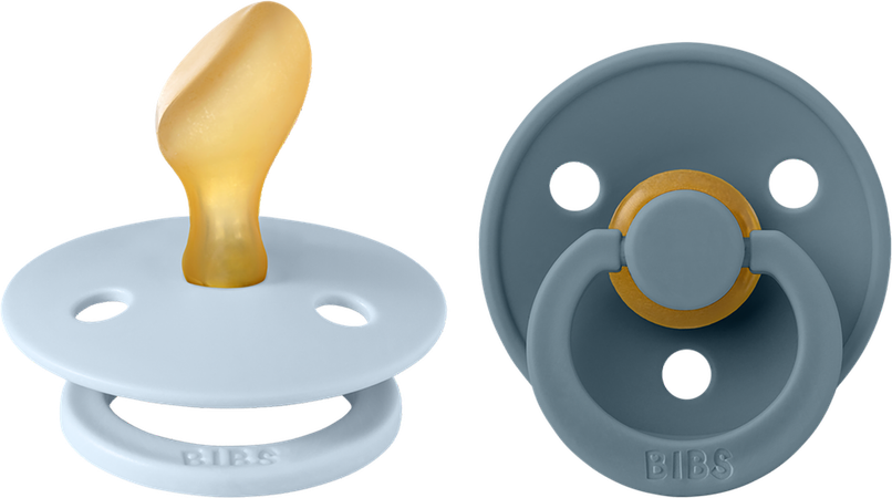 Bibs 2 Sucette Anatomic Duo Petrol/blue