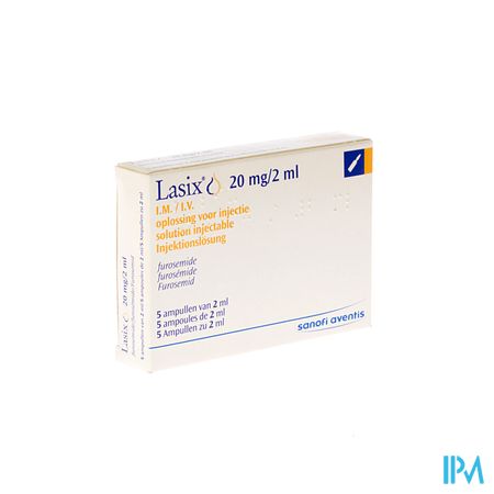 Lasix Amp Im/iv 20mg 5 X 2ml Cfr 3070-414