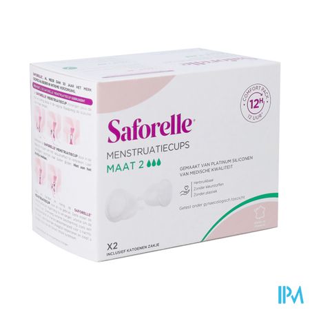 Saforelle Menstruatiecups Pack Comfort 12h T2