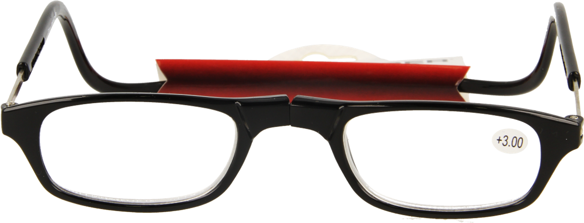 Clipyreader Bril +3.00 Zwart
