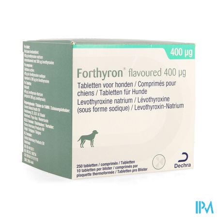 Forthyron Flavoured 400mcg Hond Tabl 250