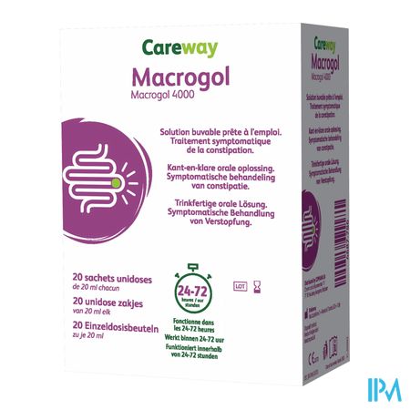 Careway Macrogol 4000 10g Zakjes Unidoses 20x20ml 1