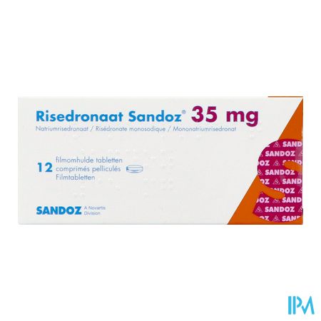 Risedronaat Sandoz Pi Pharma 35mg Comp Pell 12 Pip 1