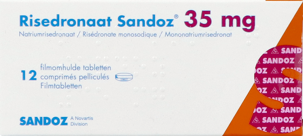 Risedronaat Sandoz Pi Pharma 35mg Film.tabl12 Pip 1