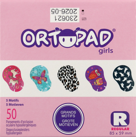 Ortopad Regular For Girls Compresse Ocul. 50 73224 3
