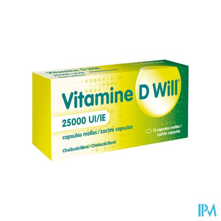 Vitamine D Will 25000ie Zachte Caps 12