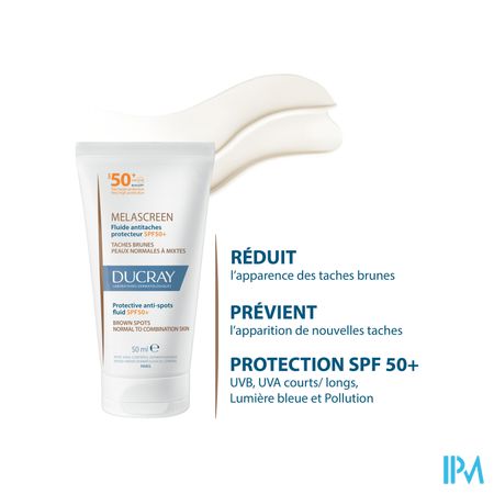 Ducray Melascreen Fluide A/pigmentvlek Spf50+ 50ml 10