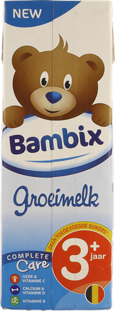 Bambix Groeimelk Natuur 3+ 1l 6