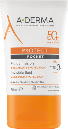 Aderma Protect Pocket Fluide Onzichtb. Spf50+ 30ml 1