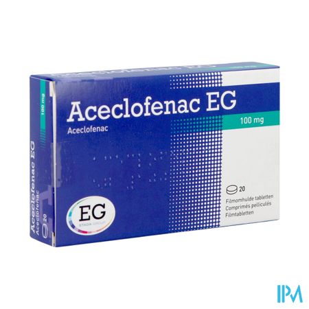 Aceclofenac EG 100Mg Filmomh Tabl  20X100Mg