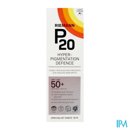 P20 Creme Solaire Hyperpigment. Defence Spf50+ 50g