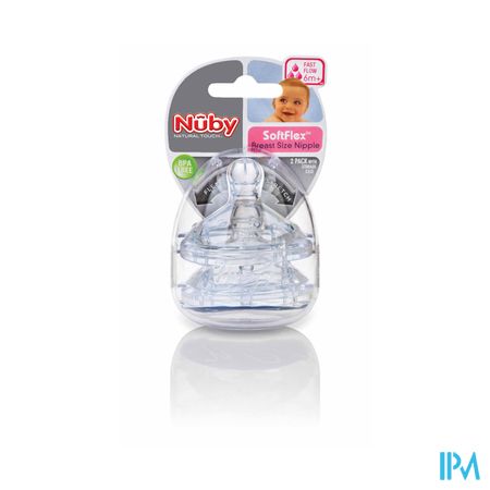 Nûby NT SoftFlex&trade; vervangspeen - slow flow – 0m+