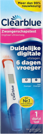 Clearblue Zwangerschapstest Digitaal Ultravroeg 1 2