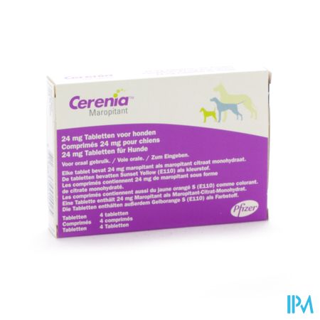 Cerenia 24mg Comp 4 Voor Honden