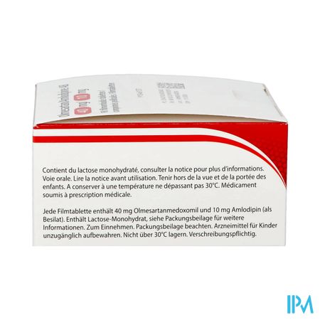 Olmesartan Amlodipine Ab 40/10mg Comp Pell 98
