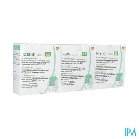 Incruse Ellipta 55mcg Pdr Inhalatie 3x30 Dosissen