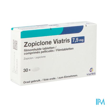 Zopiclone Viatris 7,5mg Tabl 30 1