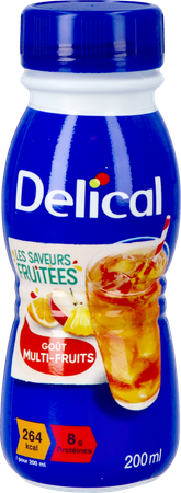 Delical Fruitdrink Multi-vruchten 4x200ml 4