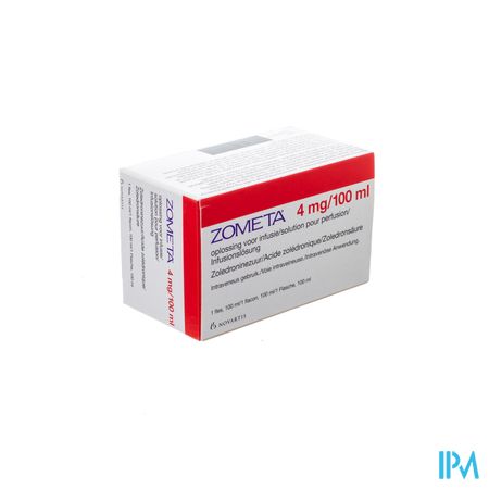 Zometa 4mg/100ml Opl Voor Infusie 100ml