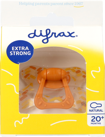 Difrax Fopspeen Natural 20m+ Assorti 3