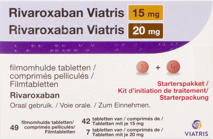 Rivaroxaban Viatris 15mg Tabl 42 + 20mg Tabl 7 2