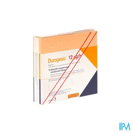 Durogesic Pl Emp 10x 12mcg/heure/uur