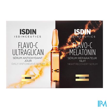Isdinceutics Flavo-c Melat.+ultraglican Amp 10+10 2
