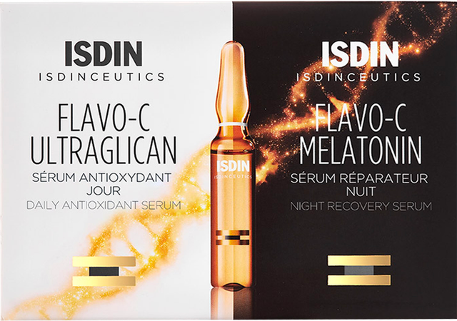 Isdinceutics Flavo-c Melat.+ultraglican Amp 10+10 2