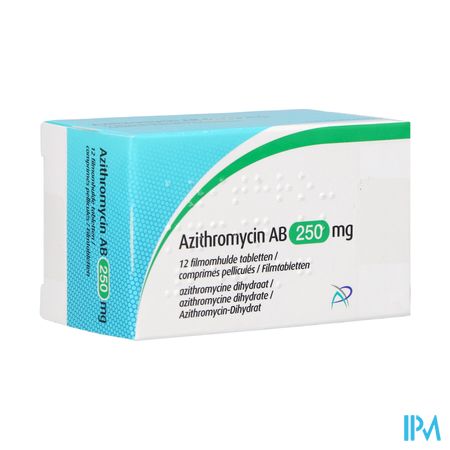 Azithromycin Ab 250mg Comp Pell 12 X 250mg