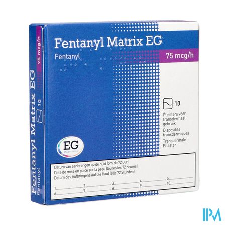 Fentanyl Matrix EG 75,0Ug Pleist Transderm 10