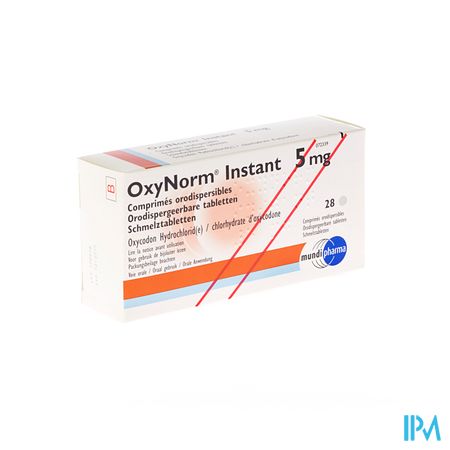 Oxynorm Instant Tabl 28 X 5mg