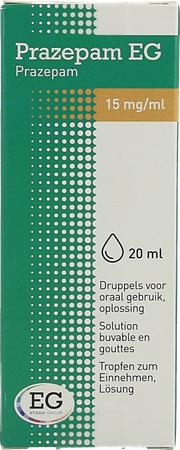 Prazepam EG Druppels Oraal Gebr 20 Ml 15 Mg/Ml 1