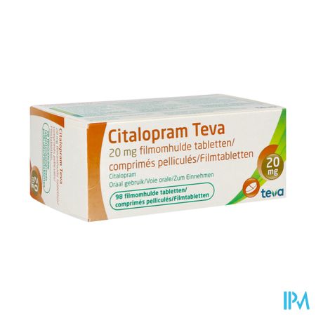 Citalopram Teva Comp Pell. 98 X 20mg