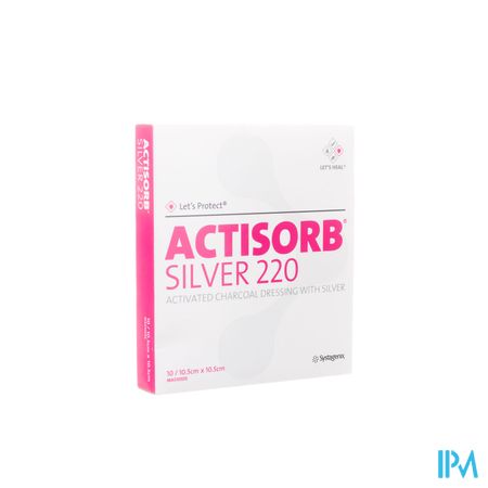 Actisorb Silver 220 Cp 10,5x10,5cm 10 Mas105de