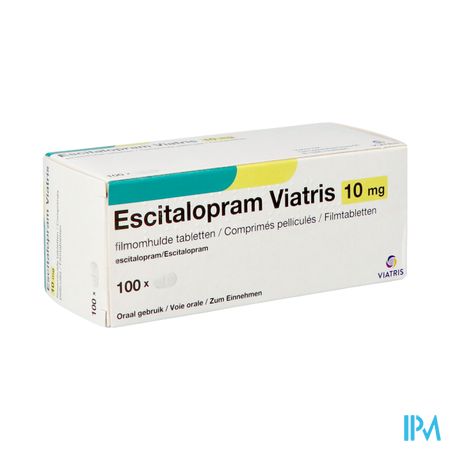 Escitalopram Viatris 10mg Filmomh Tabl 100