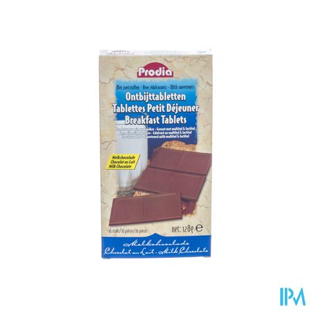 Prodia Ontbijttablet Melkchoco 16x8g 5895 Revogan
