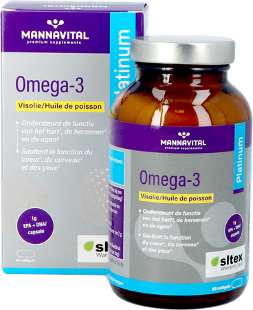 Mannavital Omega 3 Huile Poisson Softgels 60 5