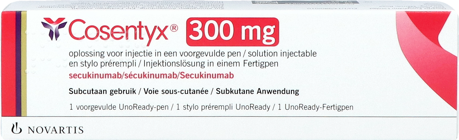Cosentyx 300mg/2ml Opl Inj Voorgev.pen 1 150mg/ml 1