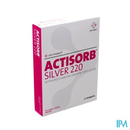 Actisorb Silver 220 Cp 9,5x 6,5cm 10 Mas065de