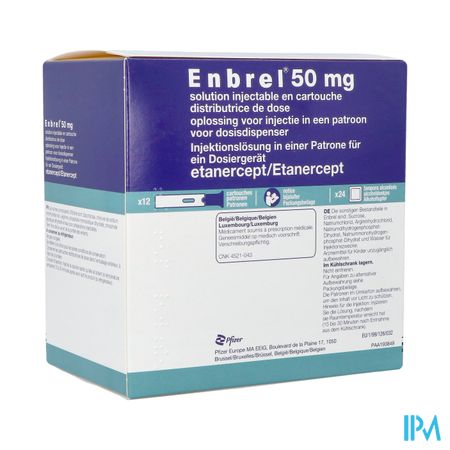 Enbrel 50mg Opl Inj In Patroon Vr Dosisdispens. 12