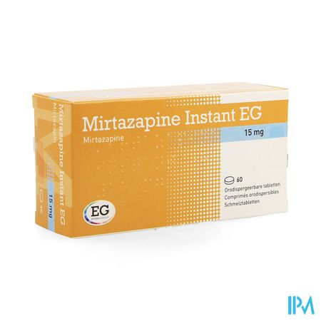 Mirtazapine EG Instant 15 Mg Orodisp Tabl  60