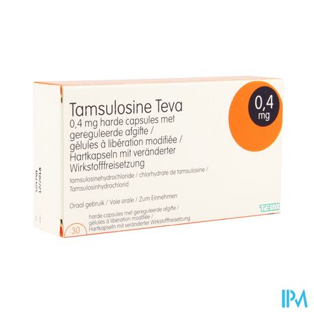 Tamsulosine Teva 0,4mg Gereg.afgifte Caps 30 Pip