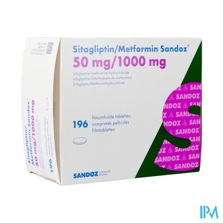 Sitagliptin Metformin Sand. 50/1000mg Film.tabl196