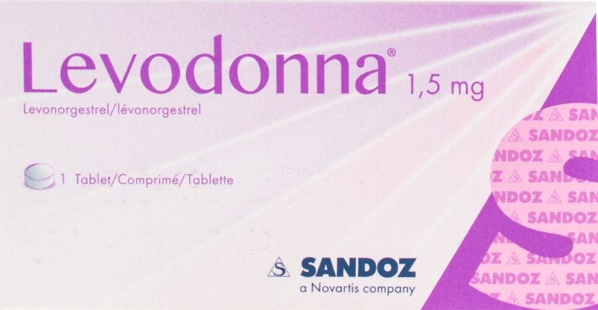 Levodonna 1,5mg Sandoz Comp 1 X 1,5mg 4
